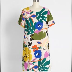 Molly Bracken Tropical Palette Shift Dress, XSmall